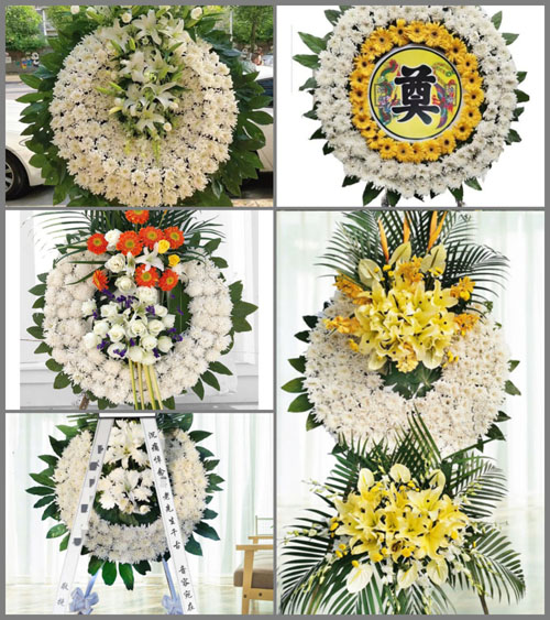 浙江省台州黄岩区院桥镇水花村花圈速递