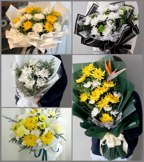 浙江省台州黄岩区院桥镇水花村白事花束代送
